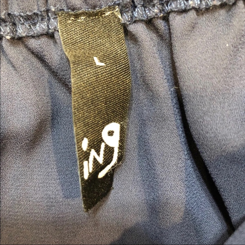 ING Off the Shoulder Navy Top sz Lg - Picture 5 of 5